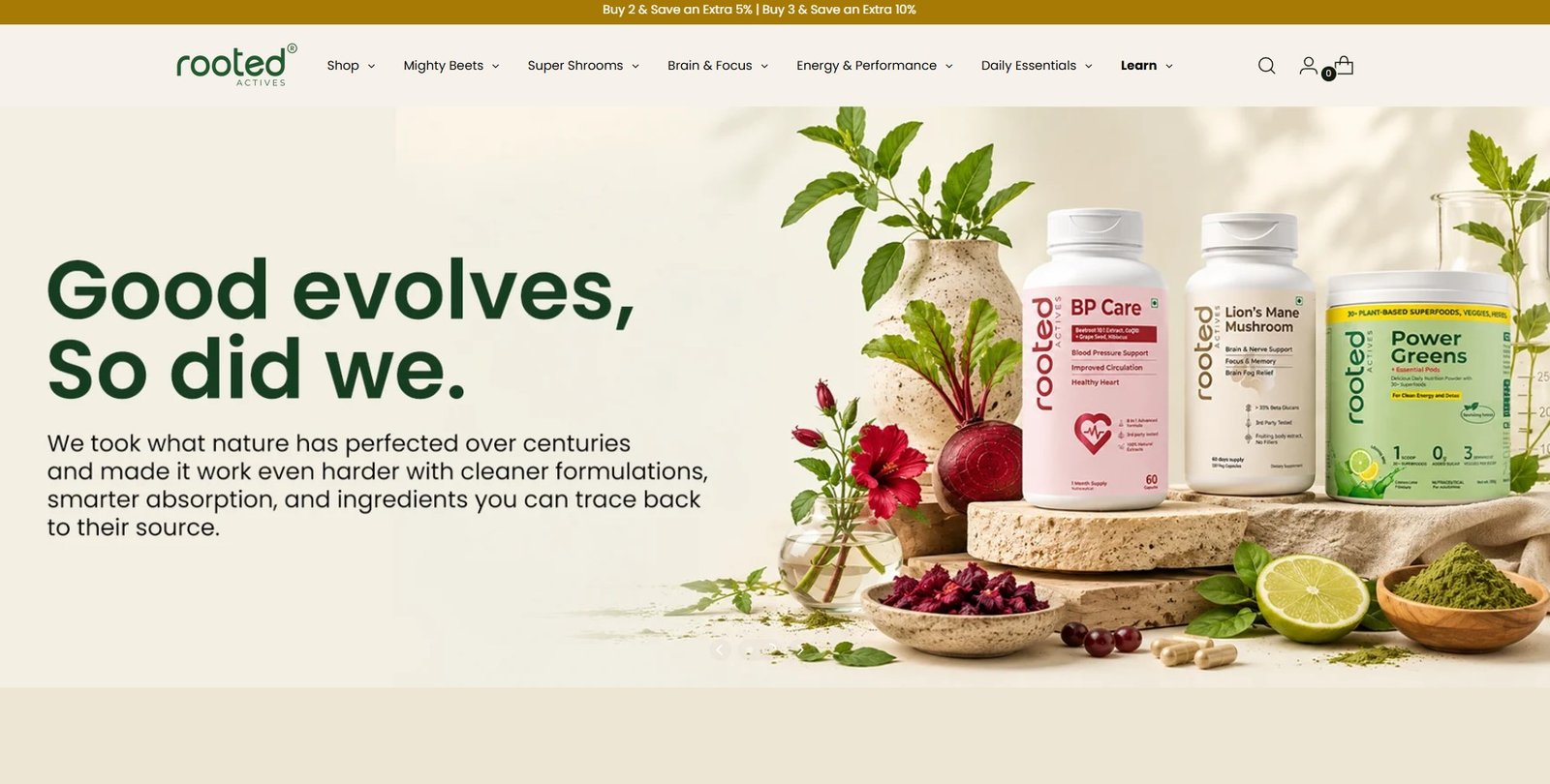 Buy Organic Health Supplements Online India | Rooted Actives