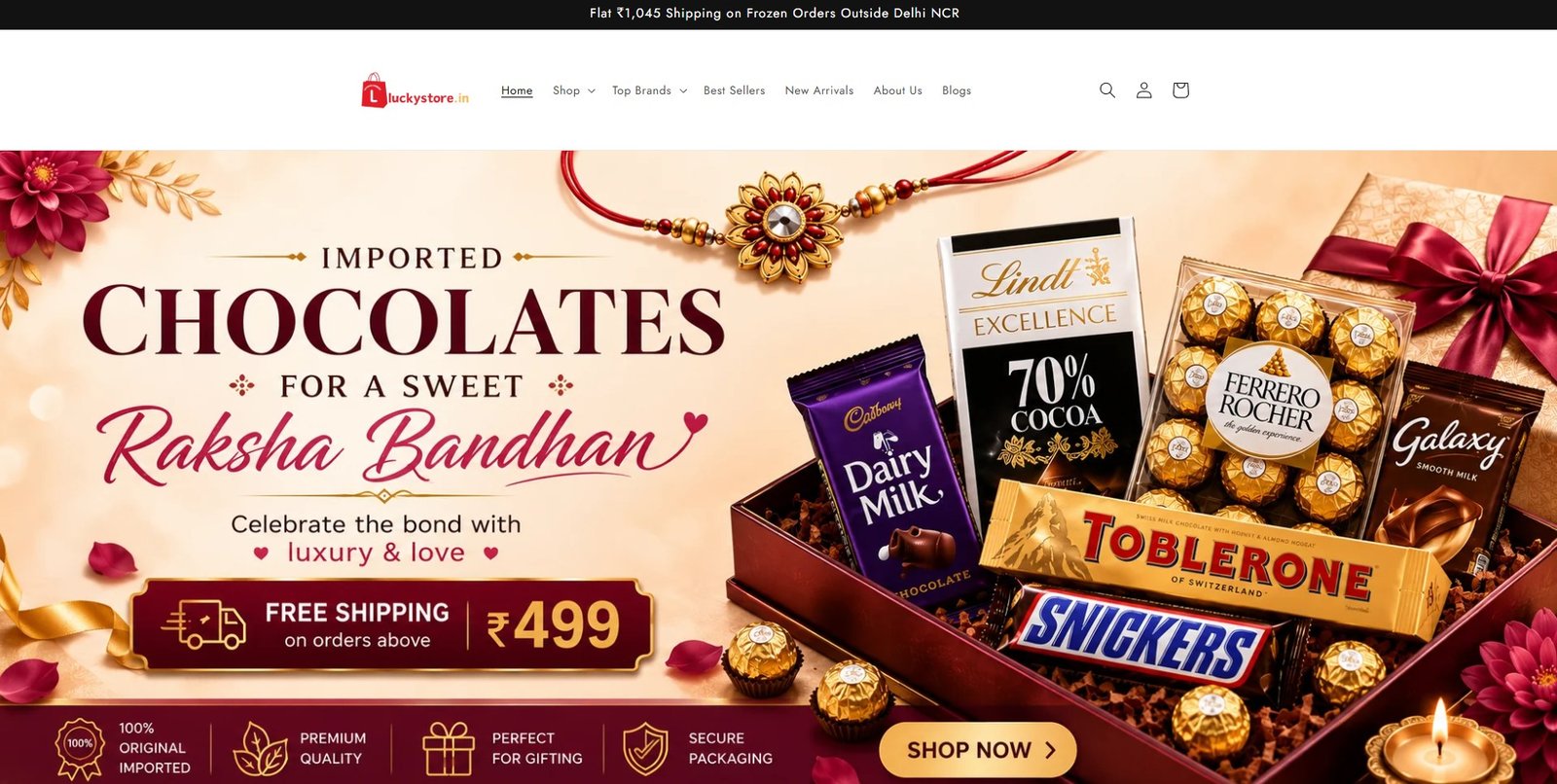 Imported Grocery Store Online in India | LuckyStore get 10%