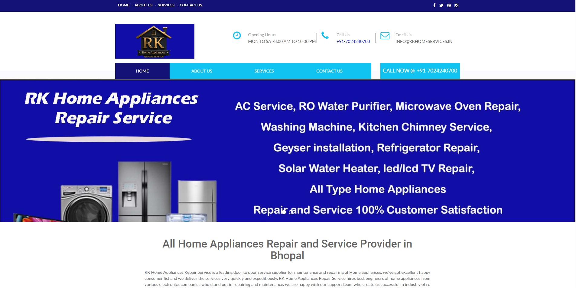 Home Appliances Repair and Service Provider in Bhopal