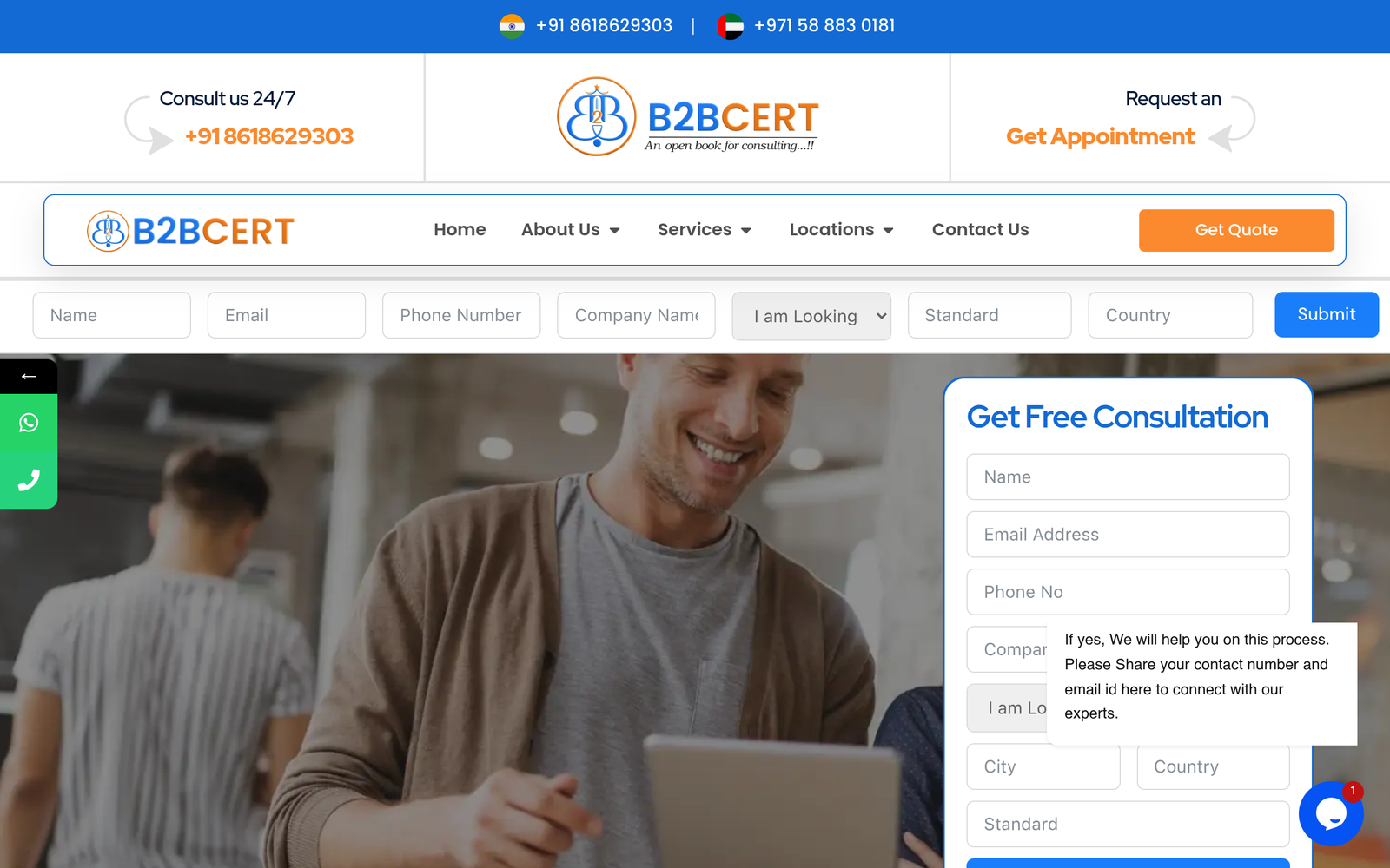 B2BCert – ISO registration | Consulting | Audit | Certification | Implementat...