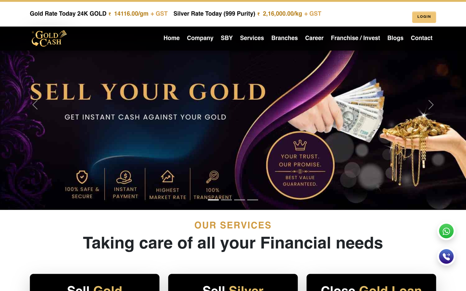 Sell Gold for Instant Cash Near You | Best Gold Price – GoldCash