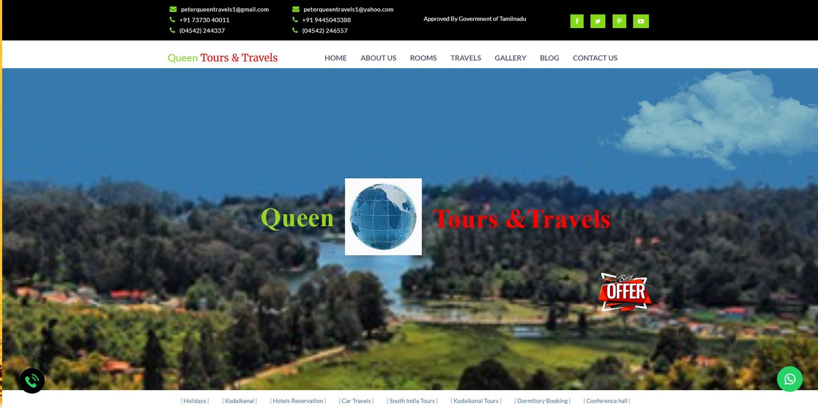 Car Rental Service in Kodaikanal|Travels in Kodaikanl|Peter Holidays