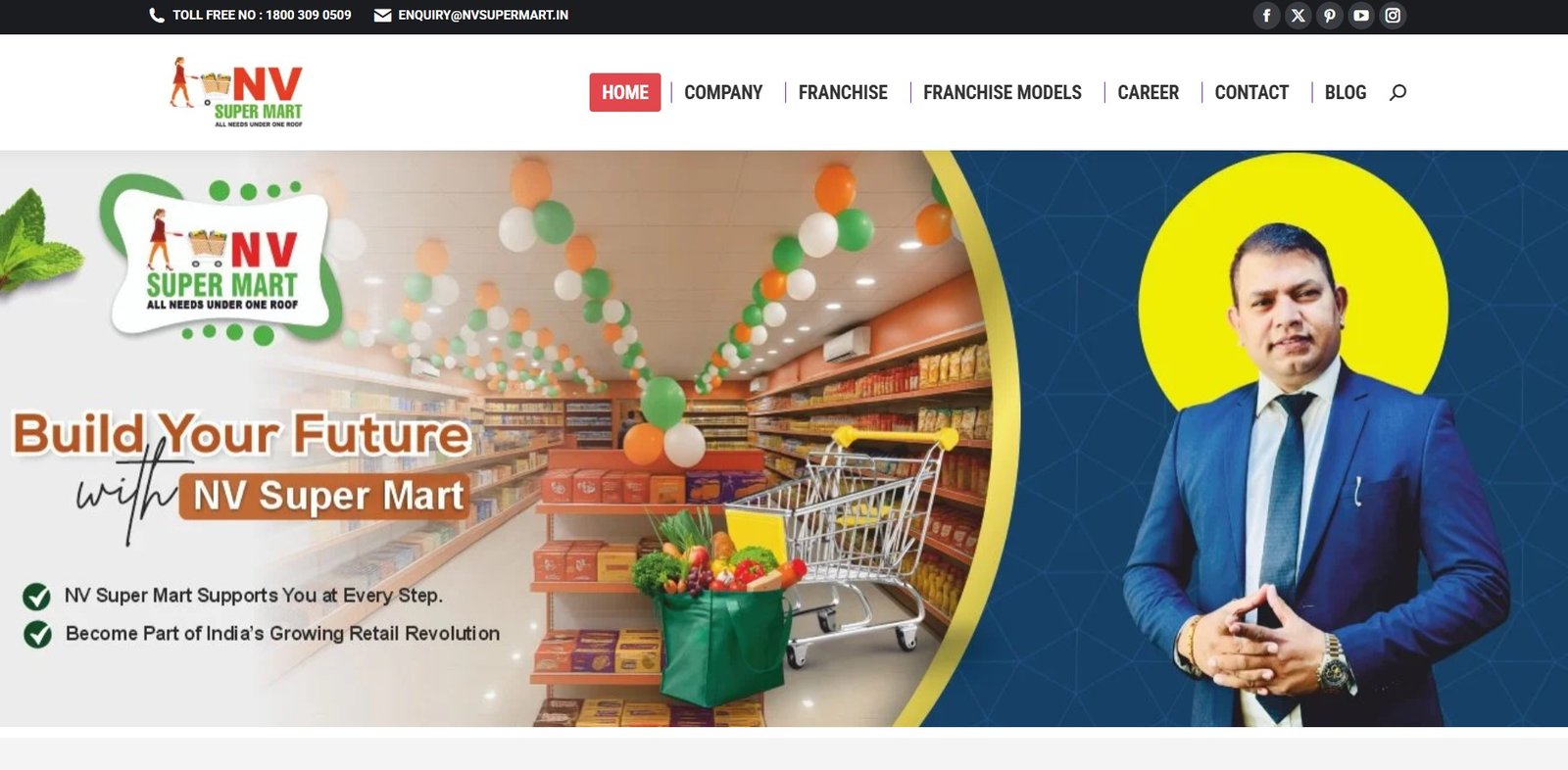 Home - NV Super Mart - India&#039;s Largest Retail Grocery Franchise