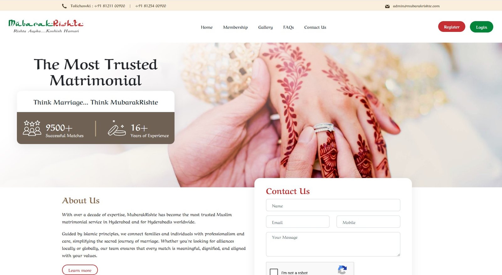 Muslim Matrimony in Hyderabad | Muslim Matrimonial Consultants in Hyderabad