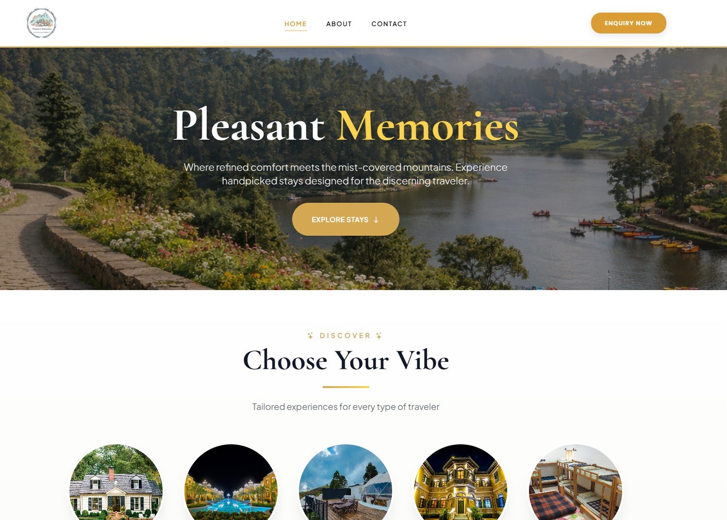 Pleasant Memories | Book Comfortable Rooms in Kodaikanal