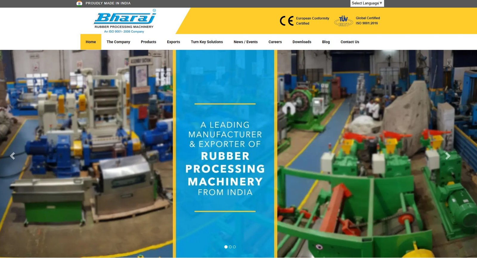Rubber Machinery Manufacturer & Exporter in Mumbai | Bharaj Machinery